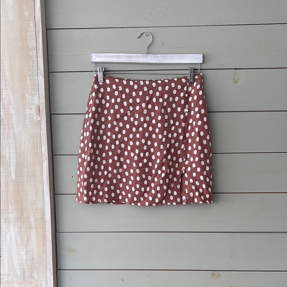 Abercrombie Polka Dot Skirt in dusty rose and White - Picture 1 of 5